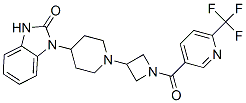 1-[1-(1-([6-(TRIFLUOROMETHYL)PYRIDIN-3-YL]CARBONYL)AZETIDIN-3-YL)PIPERIDIN-4-YL]-1,3-DIHYDRO-2H-BENZIMIDAZOL-2-ONE Struktur