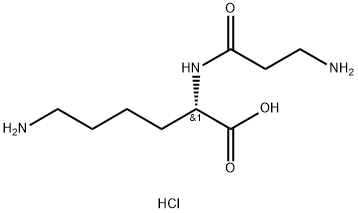 beta-alanyl-lysine hydrochloride Struktur