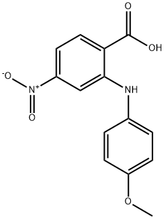 2-(4-METHOXY-PHENYLAMINO)-4-NITRO-BENZOIC ACID Struktur