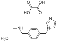 4-(1H-IMIDAZOL-1-YLMETHYL)-N-METHYLBENZYLAMINE SESQUIOXALATE HEMIHYDRATE Struktur