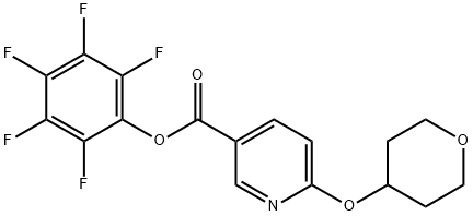 Pentafluorophenyl 6-(tetrahydropyran-4-yloxy)nicotinate Struktur