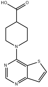 1-(Thieno[3,2-d]pyrimidin-4-yl)piperidine-4-carboxylic acid Struktur