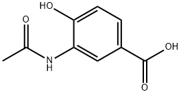 3-(Acetylamino)-4-hydroxybenzoic acid Struktur