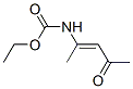 Carbamic  acid,  (1-methyl-3-oxo-1-butenyl)-,  ethyl  ester  (9CI) Struktur