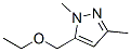 1H-Pyrazole,  5-(ethoxymethyl)-1,3-dimethyl- Struktur