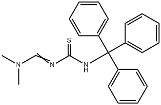 [(DiMethylaMino)Methylene](triphenylMethyl)-thiourea Struktur