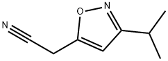 5-Isoxazoleacetonitrile,  3-(1-methylethyl)- Struktur