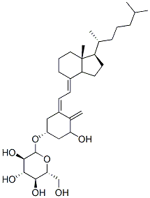 1-hydroxyvitamin D3 3-D-glucopyranoside Struktur