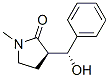 (3R)-3-[(R)-hydroxy-phenyl-methyl]-1-methyl-pyrrolidin-2-one Struktur