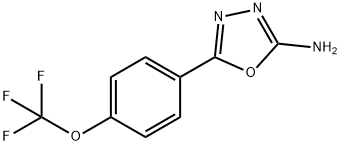 5-(4-TRIFLUOROMETHOXY-PHENYL)-[1,3,4]OXADIAZOL-2-YLAMINE Struktur