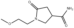 1-(2-Methoxyethyl)-2-oxopyrrolidine-4-carboxaMide Struktur