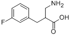 2-AMINOMETHYL-3-(3-FLUORO-PHENYL)-PROPIONIC ACID Struktur