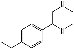 2-(4-ethylphenyl)piperazine Struktur