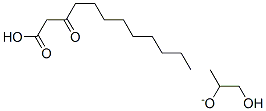 Glycerides, palm-oil mono- and di-, hydrogenated, 3-oxododecanoates  Struktur