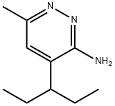 6-methyl-4-(pentan-3-yl)pyridazin-3-amine Struktur