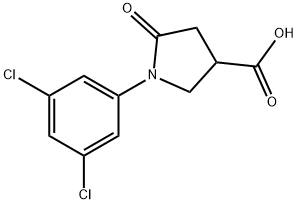 1-(3,5-DICHLOROPHENYL)-5-OXOPYRROLIDINE-3-CARBOXYLIC ACID Struktur