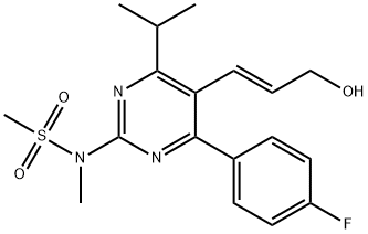 N-[4-(4-Fluorophenyl)-5-[(1E)-3-hydroxy-1-propen-1-yl]-6-isopropyl-2-pyriMidinyl]-N-Methyl-MethanesulfonaMide Struktur