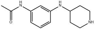 Acetamide,  N-[3-(4-piperidinylamino)phenyl]- Struktur