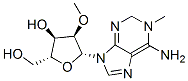 (2R,3R,4R,5R)-5-(6-amino-1-methyl-2H-purin-9-yl)-2-(hydroxymethyl)-4-m ethoxy-oxolan-3-ol Struktur