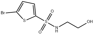 5-broMo-N-(2-hydroxyethyl)thiophene-2-sulfonaMide Struktur