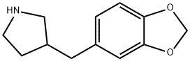 3-(1,3-BENZODIOXOL-5-YLMETHYL)-PYRROLIDINE Struktur