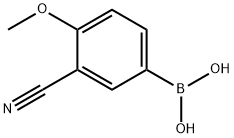 (3-CYANO-4-METHOXYPHENYL)BORONIC ACID Struktur