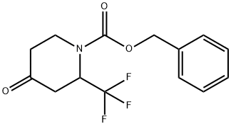 N-1-CBZ-2-TRIFLUOROMETHYL PIPERIDIN-4-ONE Struktur