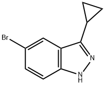 5-bromo-3-cyclopropyl-1H-indazole Struktur