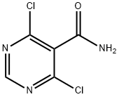 4,6-DICHLORO-5-PYRIMIDINECARBOXAMIDE Struktur