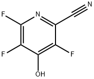 2-Pyridinecarbonitrile,  3,5,6-trifluoro-4-hydroxy- Struktur