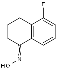 (E)-5-fluoro-3,4-dihydronaphthalen-1(2H)-one oxiMe Struktur