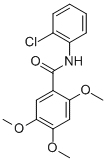 BENZAMIDE, N-(2-CHLOROPHENYL)-2,4,5-TRIMETHOXY- Struktur