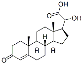 20-Hydroxy-3-oxopregn-4-en-21-oic acid Struktur