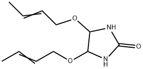 4,5-bis[(E)-but-2-enoxy]imidazolidin-2-one Struktur