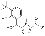 alpha-(3-(1,1-Dimethylethyl)-2-hydroxyphenyl)-1-methyl-5-nitro-1H-imidazole-2-methanol Struktur