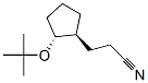 Cyclopentanepropanenitrile, 2-(1,1-dimethylethoxy)-, trans- (9CI) Struktur