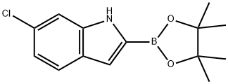 6-Chloroindole-2-boronic acid, pinacol ester Struktur