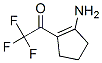 Ethanone,  1-(2-amino-1-cyclopenten-1-yl)-2,2,2-trifluoro- Struktur