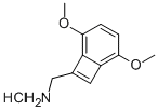 1-AMINOMETHYL-3,6-DIMETHOXYBENZOCYCLOBUTENE HYDROCHLORIDE Struktur