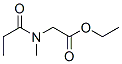 Glycine,  N-methyl-N-(1-oxopropyl)-,  ethyl  ester Struktur