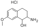 2-AMINO-7-METHOXY-1,2,3,4-TETRAHYDRO-NAPHTHALEN-1-OL HYDROCHLORIDE Struktur