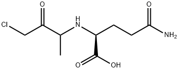 (2S)-4-carbamoyl-2-[(4-chloro-3-oxo-butan-2-yl)amino]butanoic acid Struktur