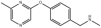 N-Methyl-4-[(6-methylpyrazin-2-yl)oxy]benzylamine Struktur