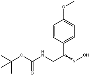 [2-HYDROXYIMINO-2-(4-METHOXY-PHENYL)-ETHYL]-CARBAMIC ACID TERT-BUTYL ESTER Struktur