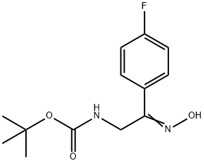 [2-(4-FLUORO-PHENYL)-2-HYDROXYIMINO-ETHYL]-CARBAMIC ACID TERT-BUTYL ESTER Struktur