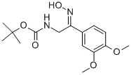 [2-(3,4-DIMETHOXY-PHENYL)-2-HYDROXYIMINO-ETHYL]-CARBAMIC ACID TERT-BUTYL ESTER Struktur