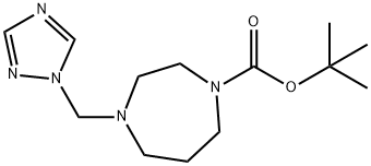 4-[1,2,4]TRIAZOL-1-YLMETHYL-[1,4]DIAZEPANE-1-CARBOXYLIC ACID TERT-BUTYL ESTER Struktur