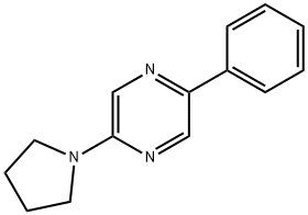 2-PHENYL-5-PYRROLIDIN-1-YL-PYRAZINE Struktur