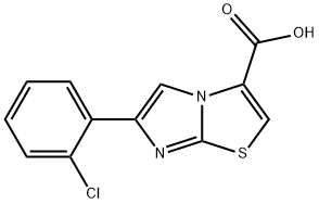 6-(2-CHLORO-PHENYL)-IMIDAZO[2,1-B]THIAZOLE-3-CARBOXYLIC ACID Struktur