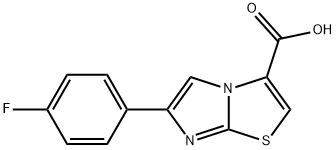 6-(4-fluorophenyl)imidazo[2,1-b][1,3]thiazole-3-carboxylic acid Struktur